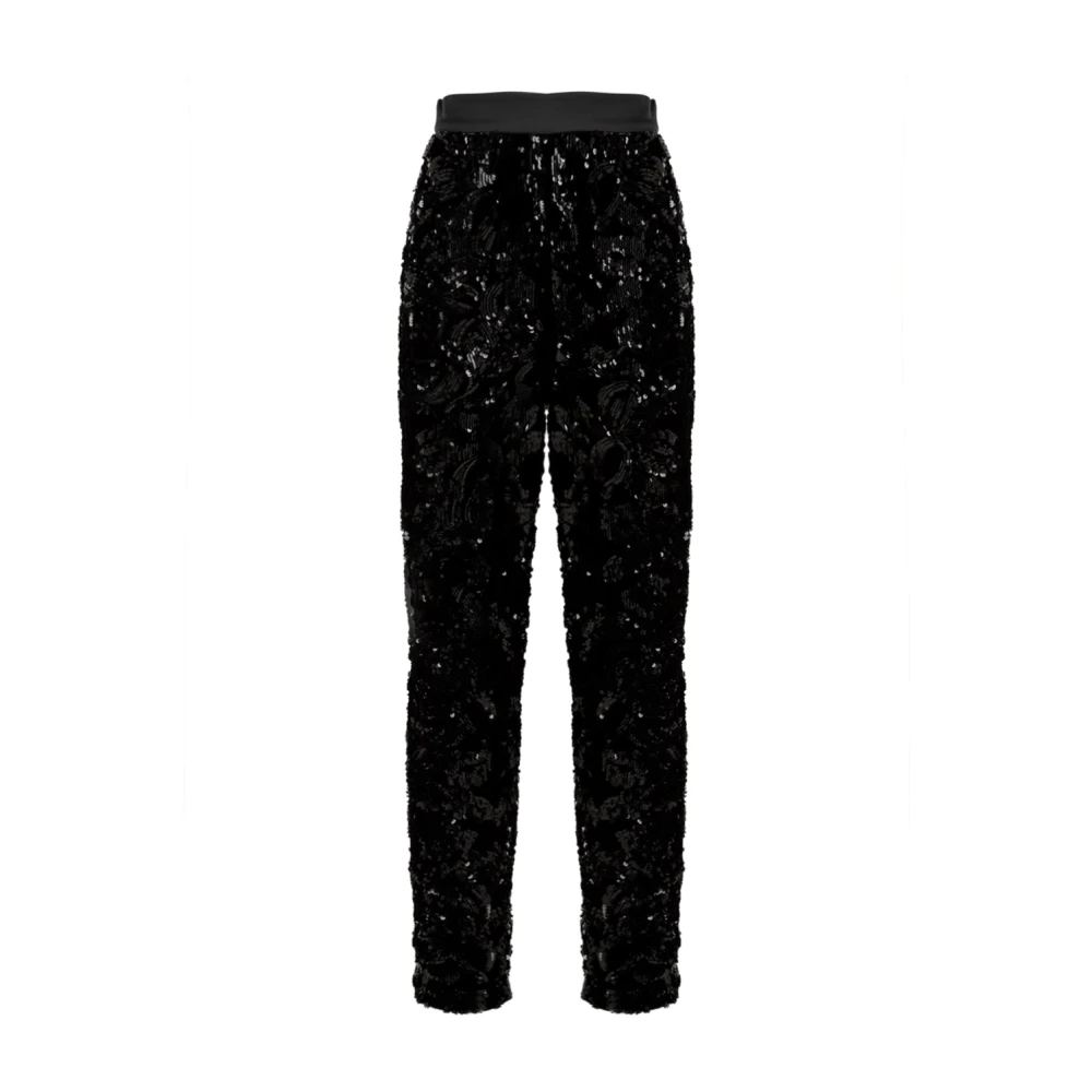 Gaëlle Paris Black Gaelle Trousers - Female - Slim-Fit Trousers - L - Trousers