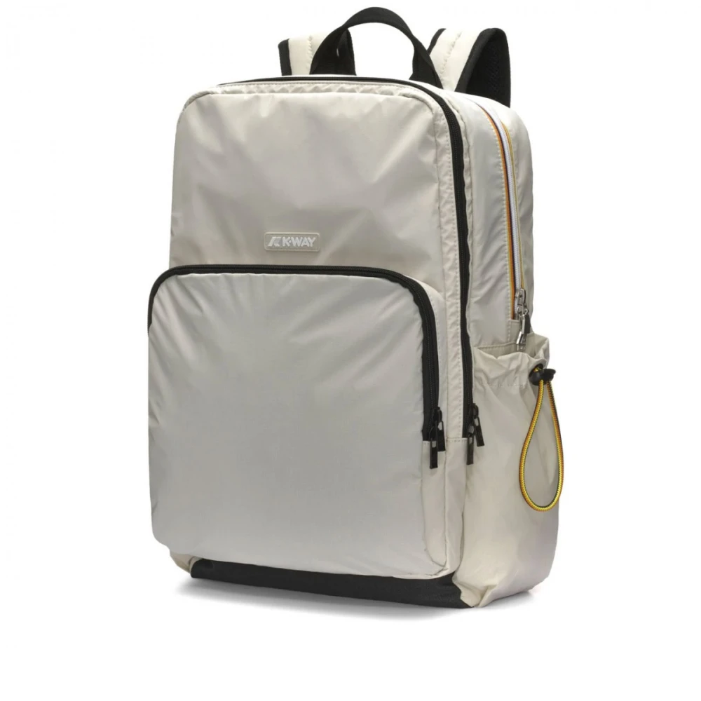 K-way Gestructureerde Beige Rugzak Gizy Gray Dames
