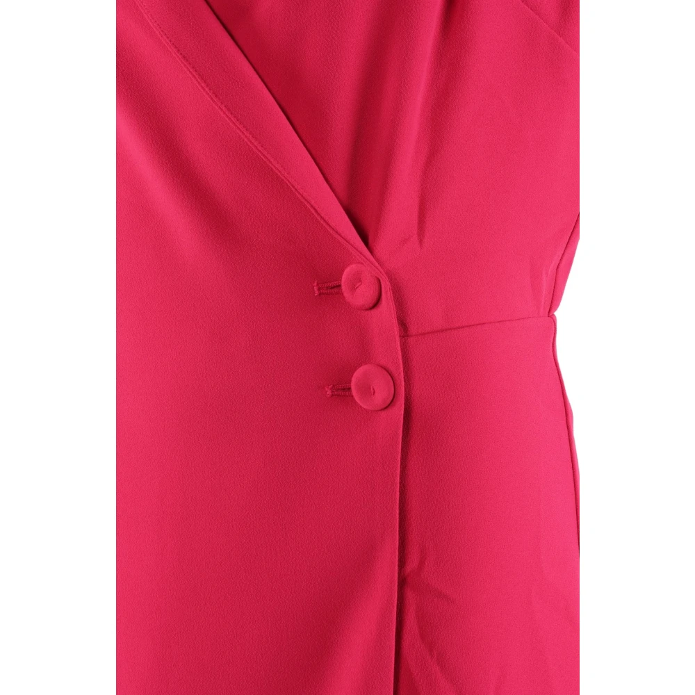 pinko Fuchsia Jurk 98% Polyester 2% Elastaan Pink Dames