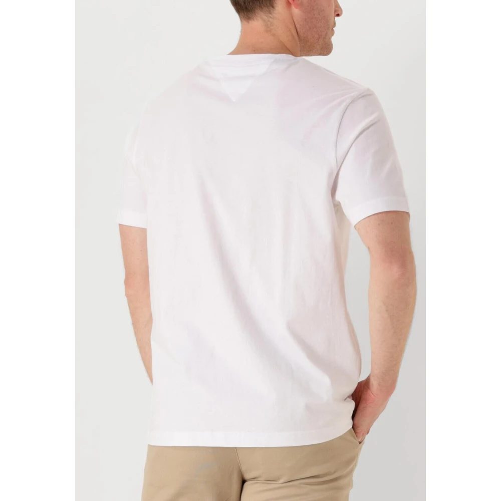 Tommy Hilfiger Heren Monotype Printed Label Tee White Heren