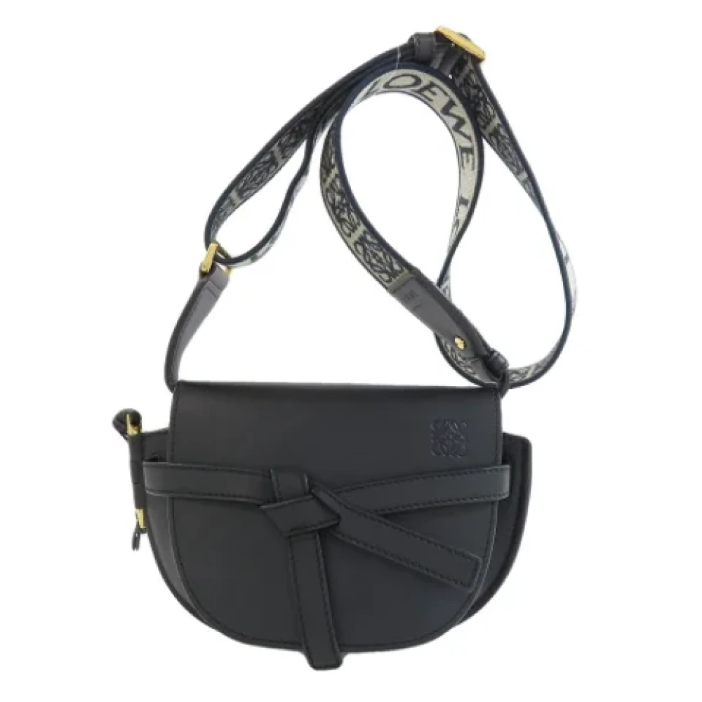 Loewe Pre-owned Leather shoulder-bags Black Dames