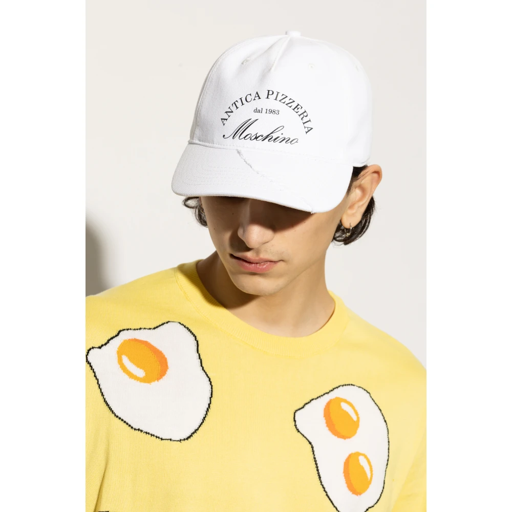 Moschino Baseballpet White Heren