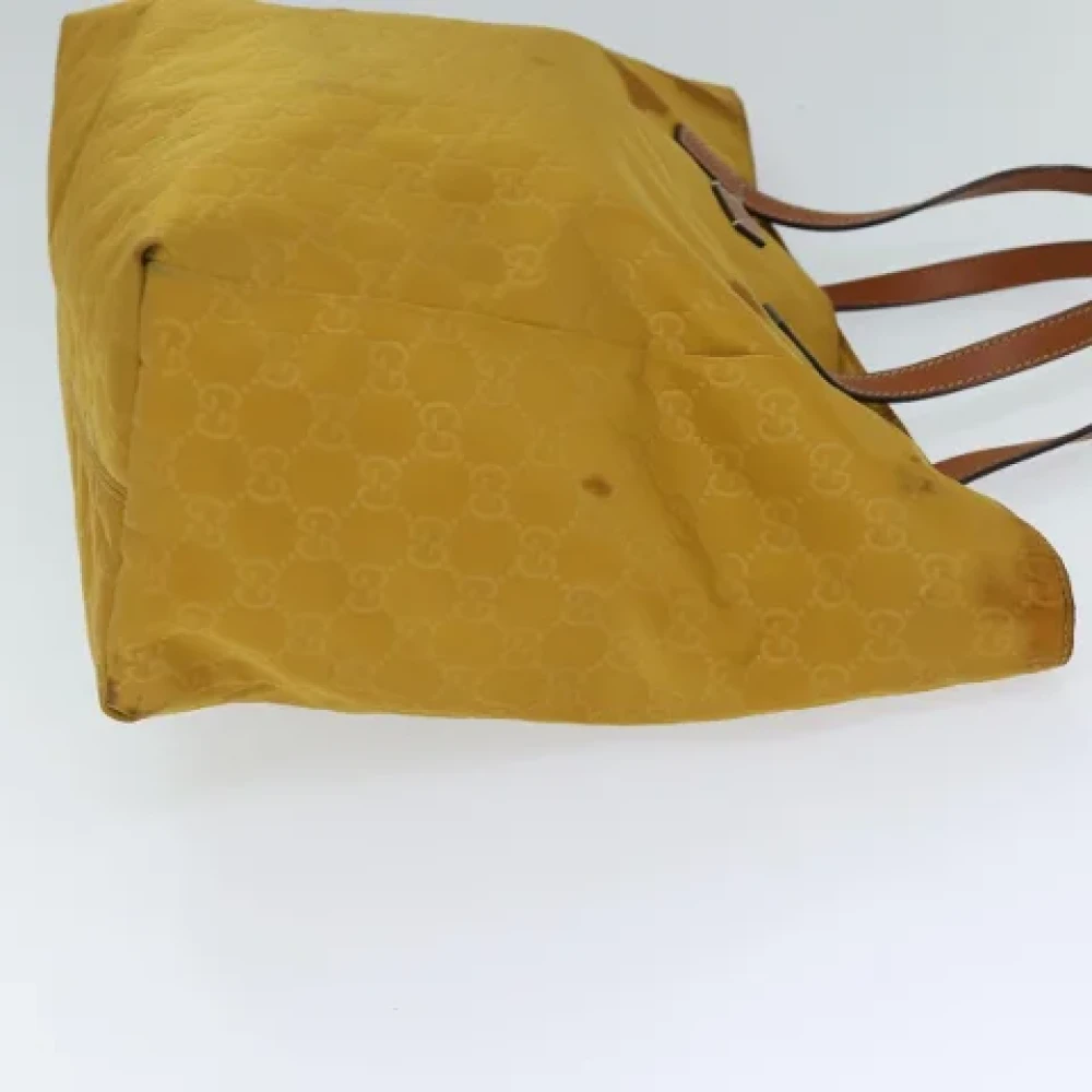 Gucci Vintage Pre-owned Canvas totes Yellow Dames