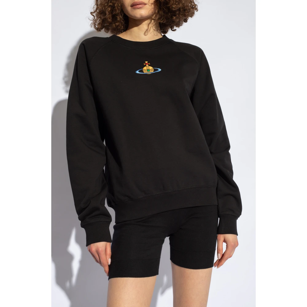Vivienne Westwood Sweatshirt met logo Black Dames