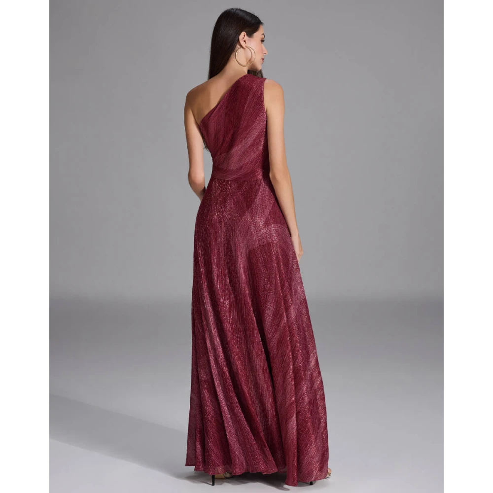 Swing Asymmetrische Avondjurk met Cut-out Red Dames