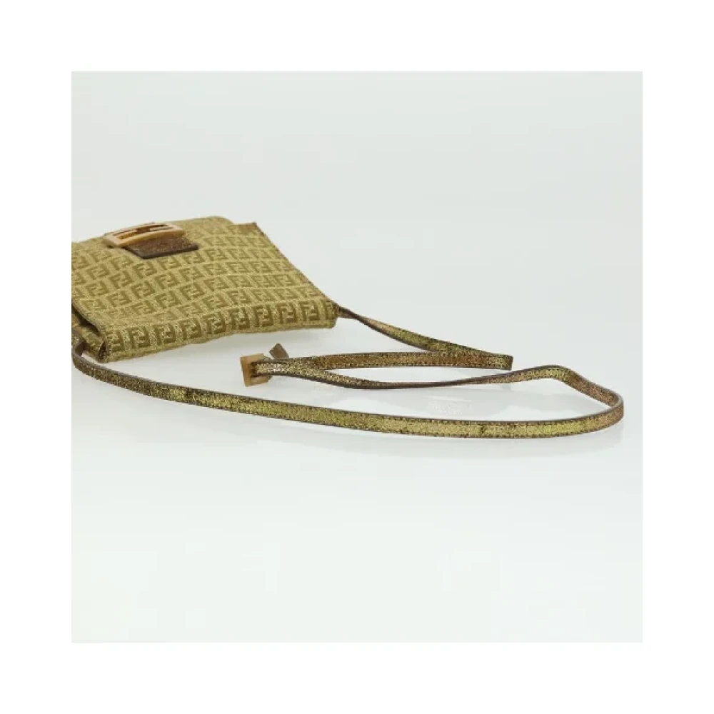 Fendi Vintage Pre-owned Canvas fendi-bags Yellow Dames