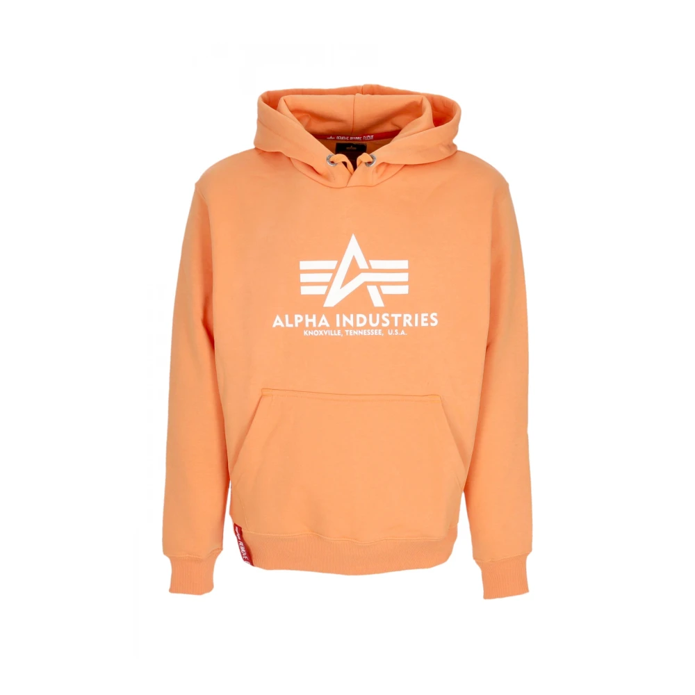 Alpha Industries Basic Hoodie Tangerine Streetwear Orange, Herr