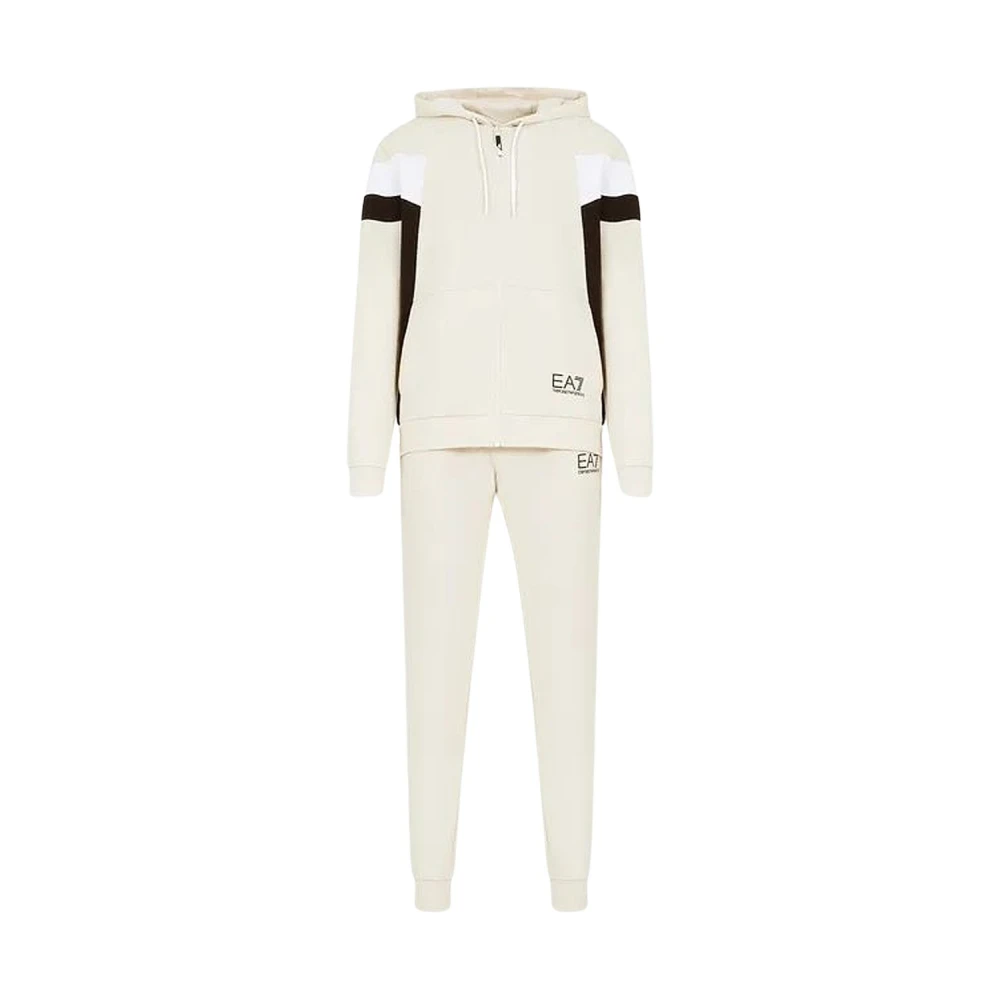 Emporio Armani EA7 Sportieve Broek Beige Heren