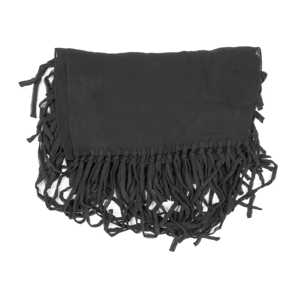 Bottega Veneta Zwart Zijden Luxe Sjaal Italië Black Dames