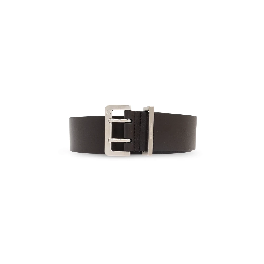 Salvatore Ferragamo Leren riem Brown Heren