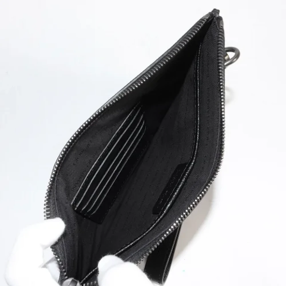 Armani Pre-owned Leather handbags Black Dames