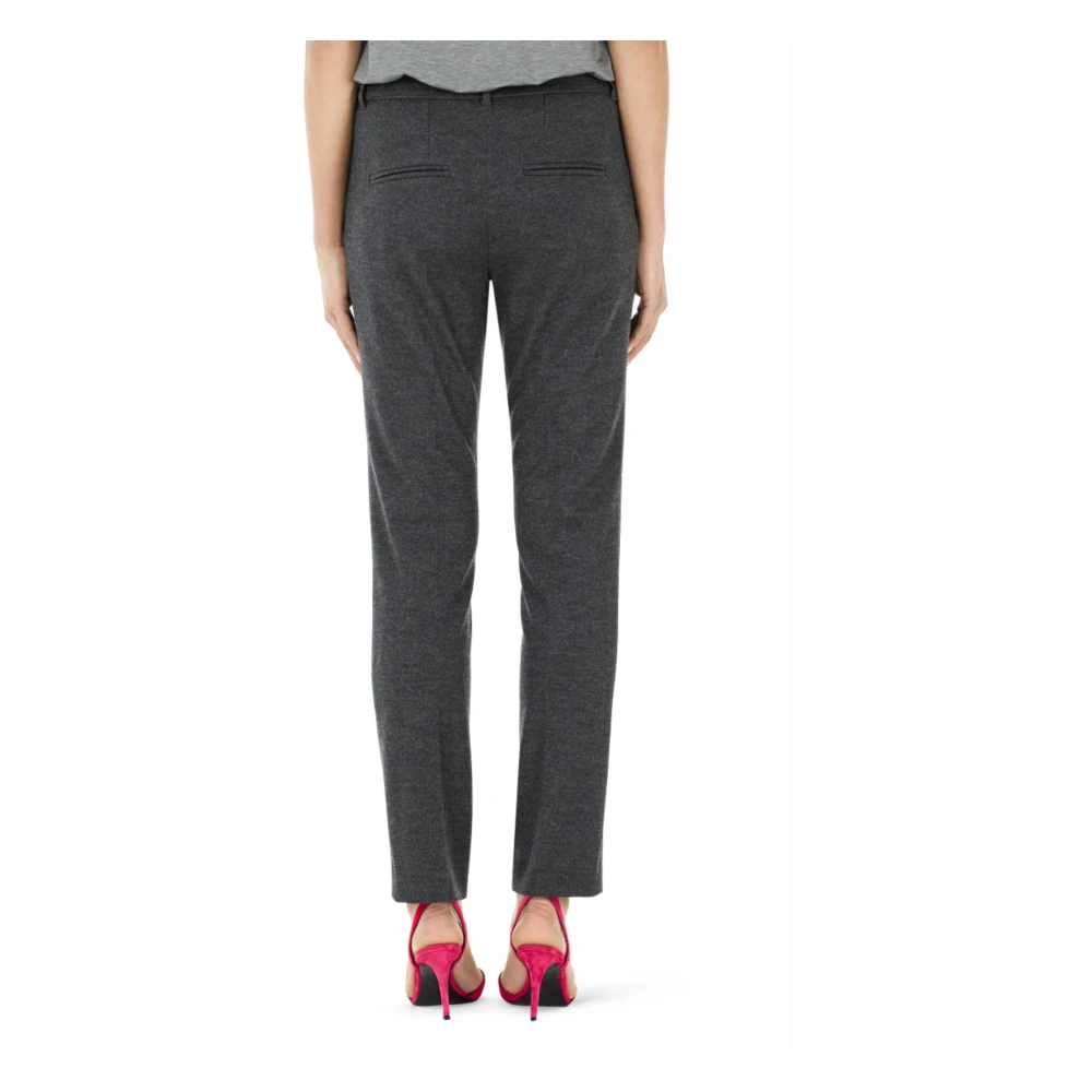 Marc Cain Slim-Fit Jersey Wolbroek Gray Dames