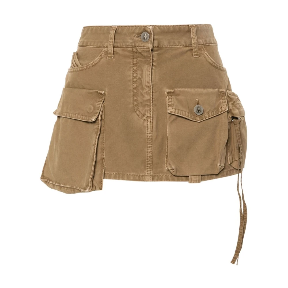 The Attico Chic Mini Skirt Fay Khaki Green Dames
