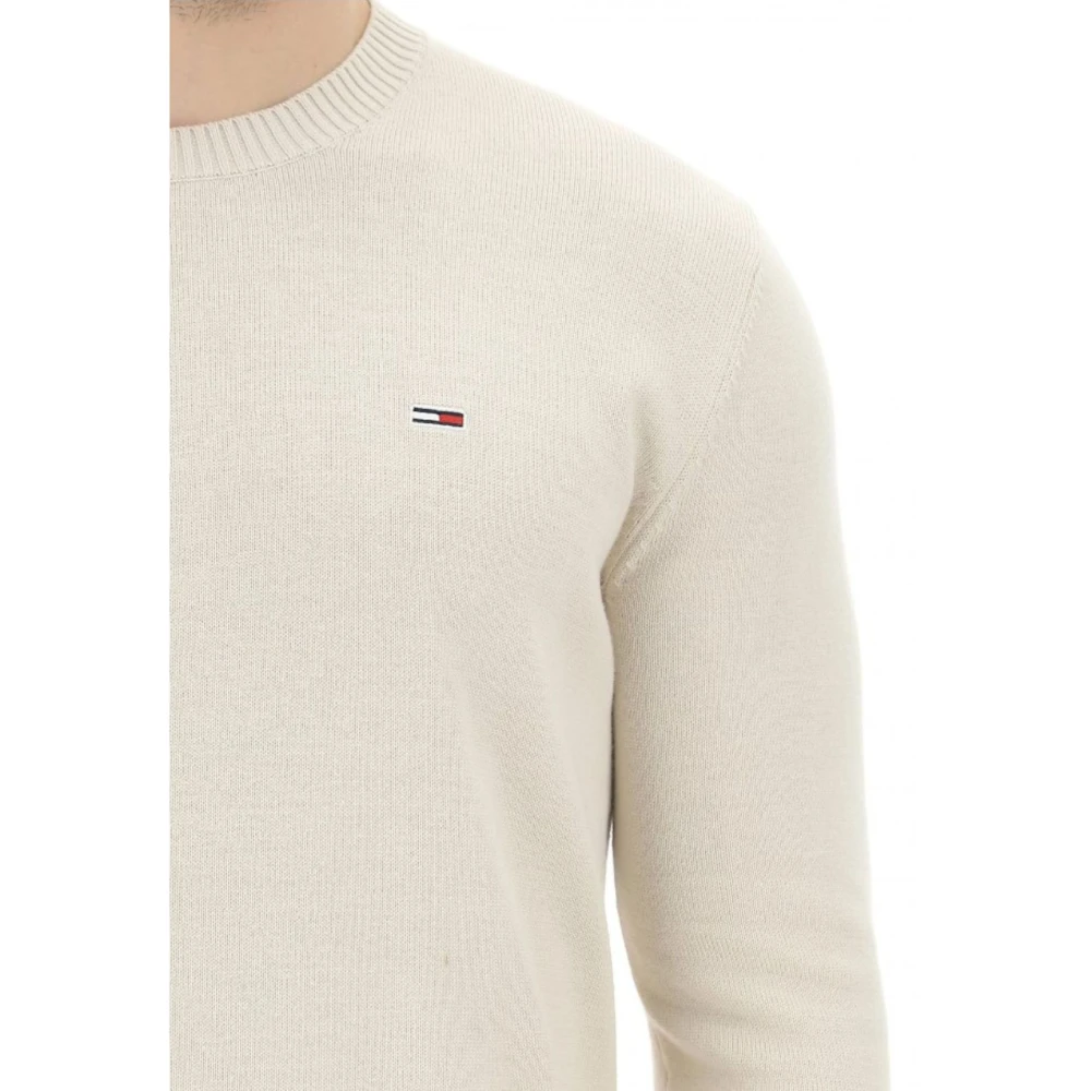 Tommy Hilfiger Chain Ridge Structure C Neck Sweater Beige Heren