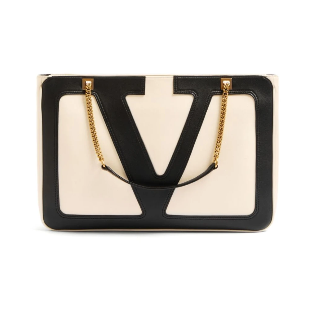 Valentino Garavani Superstar Medium Tote Tas Beige Dames