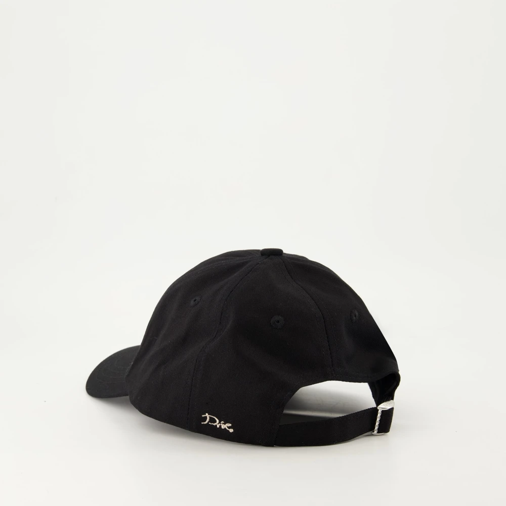 Drole de Monsieur Zwarte pet met ringen en logo Black Heren