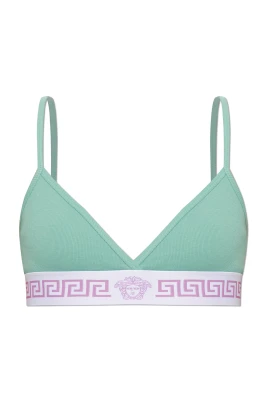 Ribbstickad Bralette i Bomullsjersey