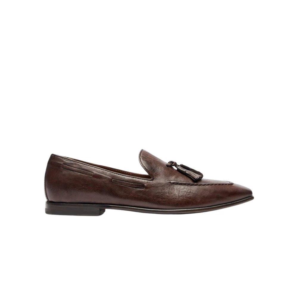 Scarosso Bruna Mocka Tassel Loafers Brown, Herr