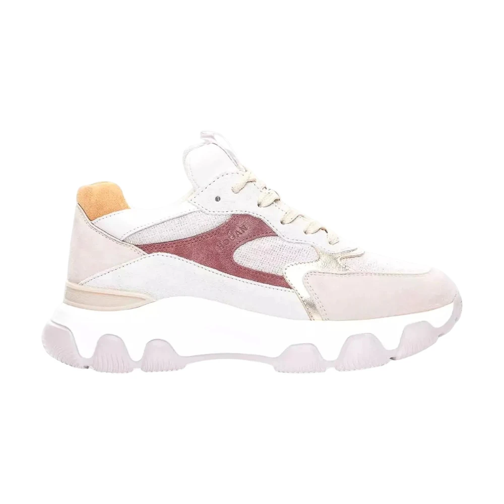 Hogan Women's Multicolor Sneakers, 6 Uk, Colorful Suede Trainers Round Toe