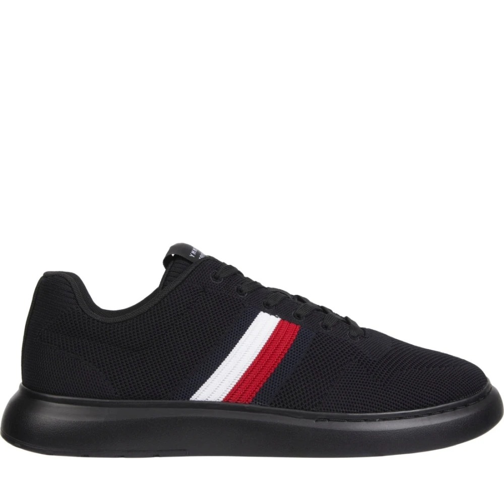 Tommy Hilfiger Men's Black Lightweight Cupsole Trainers - Sneakers - 7 Uk - Shoes