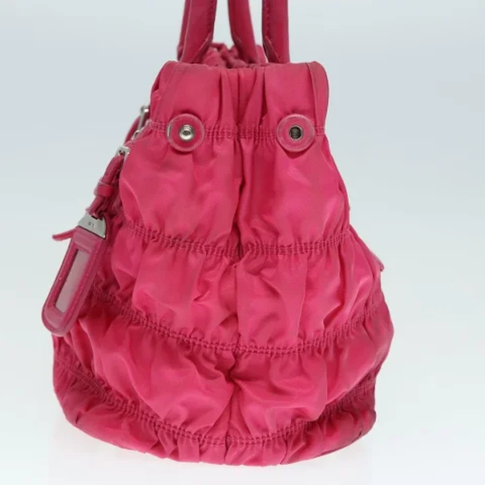 Prada Vintage Pre-owned Leather prada-bags Pink Dames