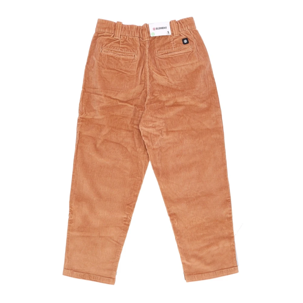 Element Oranje Chino Broek met Elastische Tailleband Orange Heren