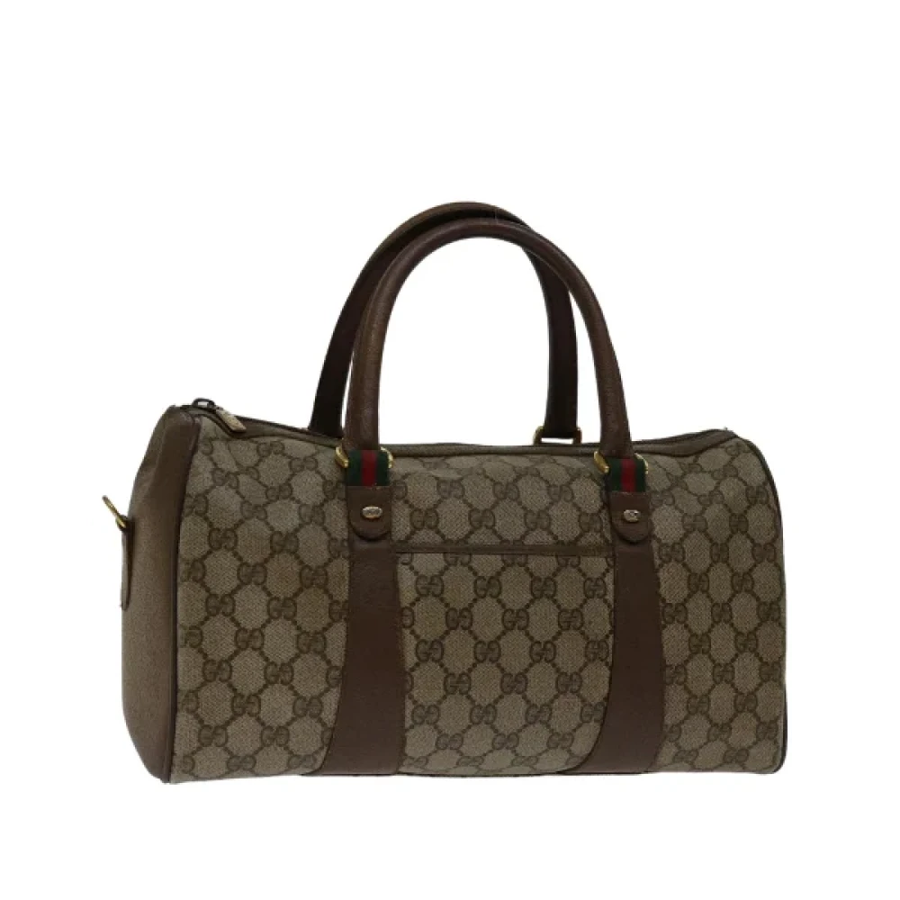 Gucci Vintage Pre-owned Canvas handbags Beige Dames