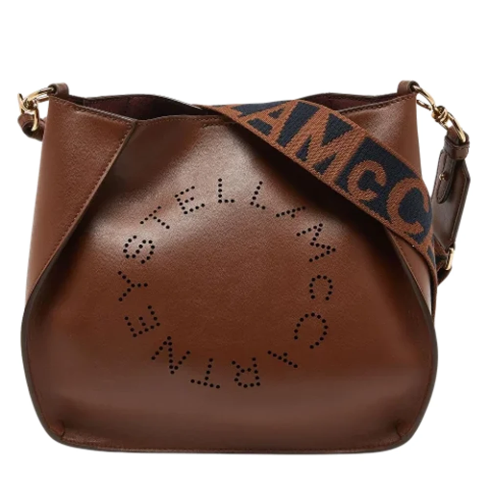 Stella McCartney Pre-owned Leather shoulder-bags Brown Dames