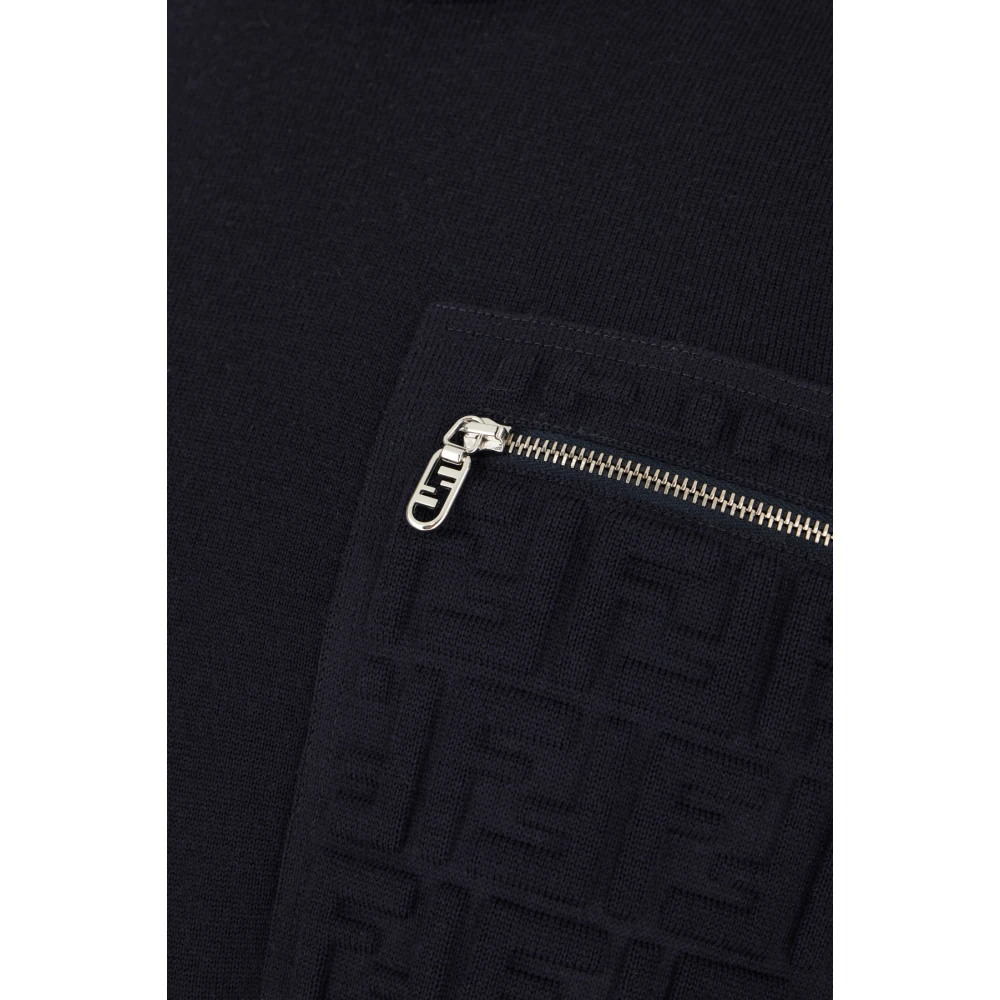 Fendi Stijlvolle Gebreide Collectie Blue Heren