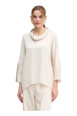 Cowl Neck Button Blouse