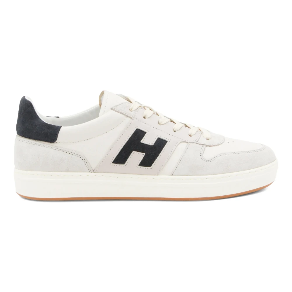 Hogan Grand Central Perforated Sneakers Heren Schoenen Grijs