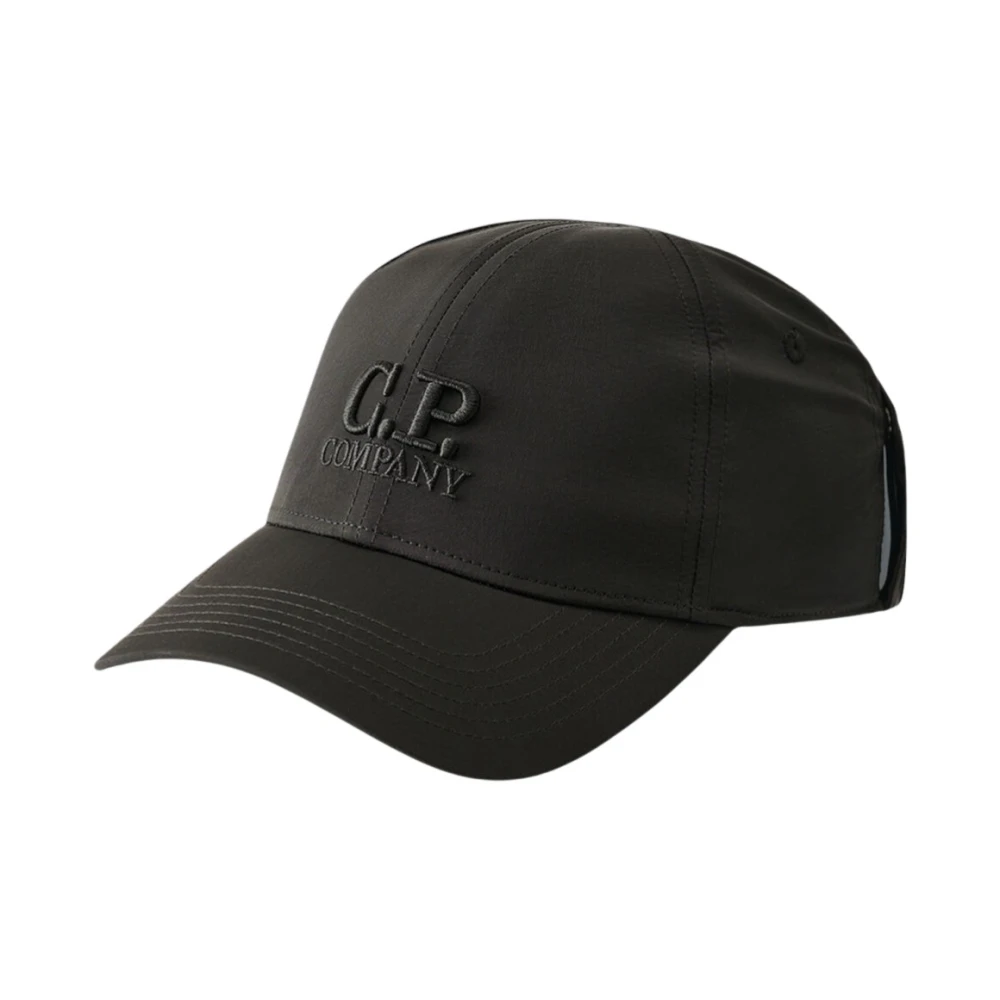 C.p. Company Men's Black Goggle Cap Chrome-R