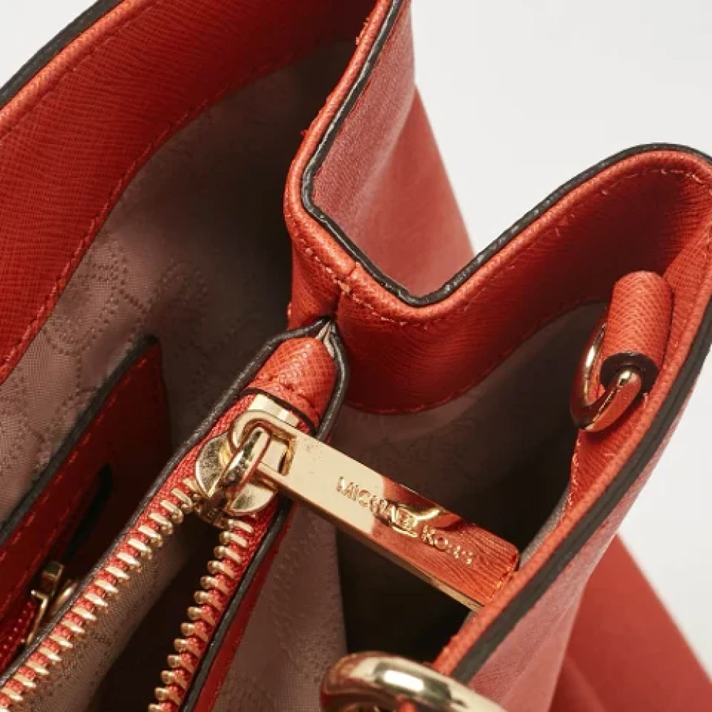 Michael Kors Pre-owned Leather totes Orange Dames