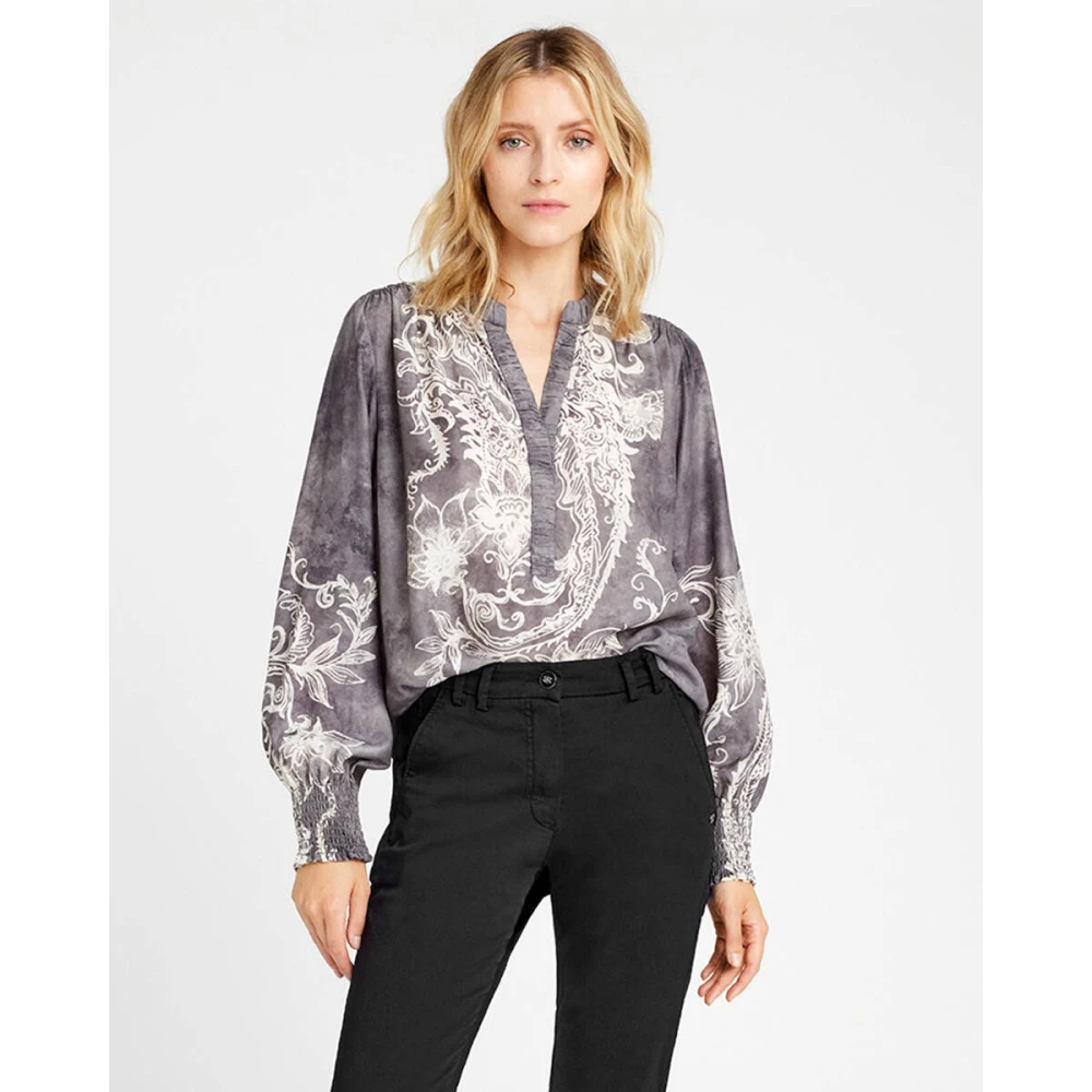 Gustav Lange Mouw Blouse Sikka Stijl Gray Dames