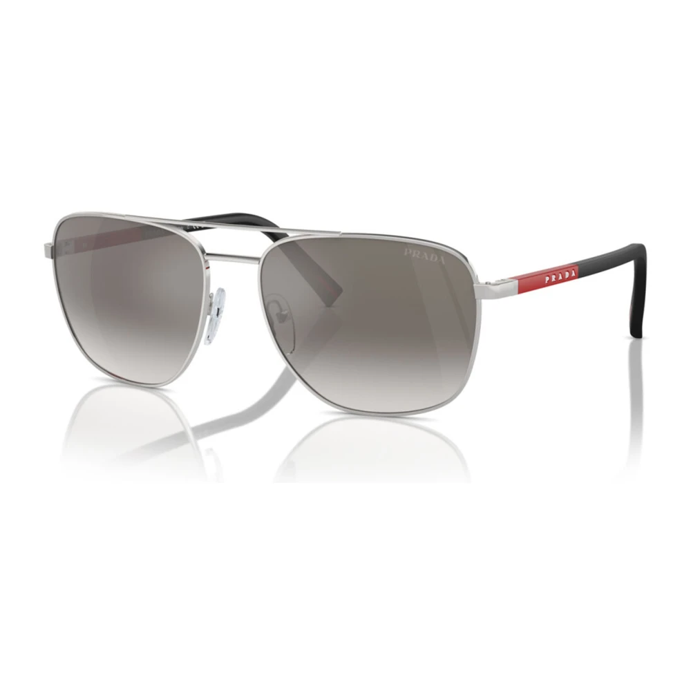 Prada Men's Gray Silver/Grey Shaded Sunglasses Ps 54Zs - Sunglasses - 60 Mm - Accessories