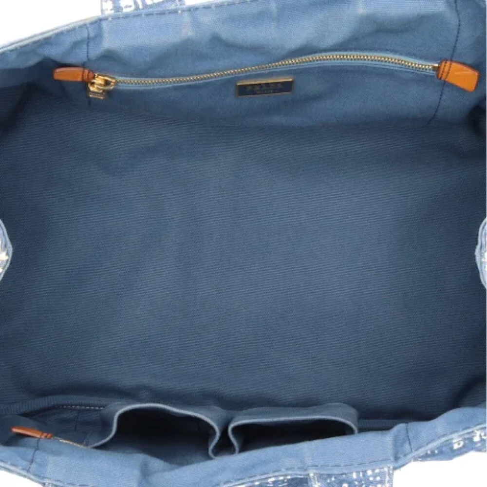 Prada Vintage Pre-owned Fabric prada-bags Blue Dames
