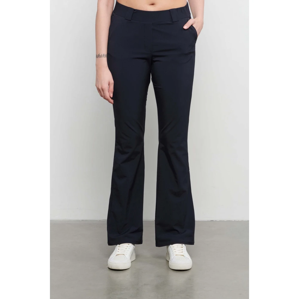 &Co Woman Flare Broek met Zakken Gray Dames