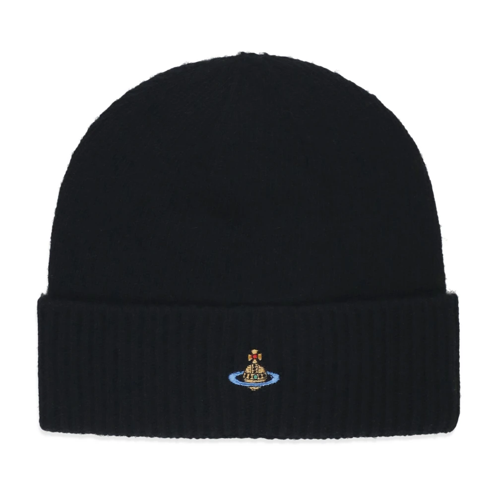 Vivienne Westwood Women's Black Cashmere Beanie - Accessories - One Size - Accessories