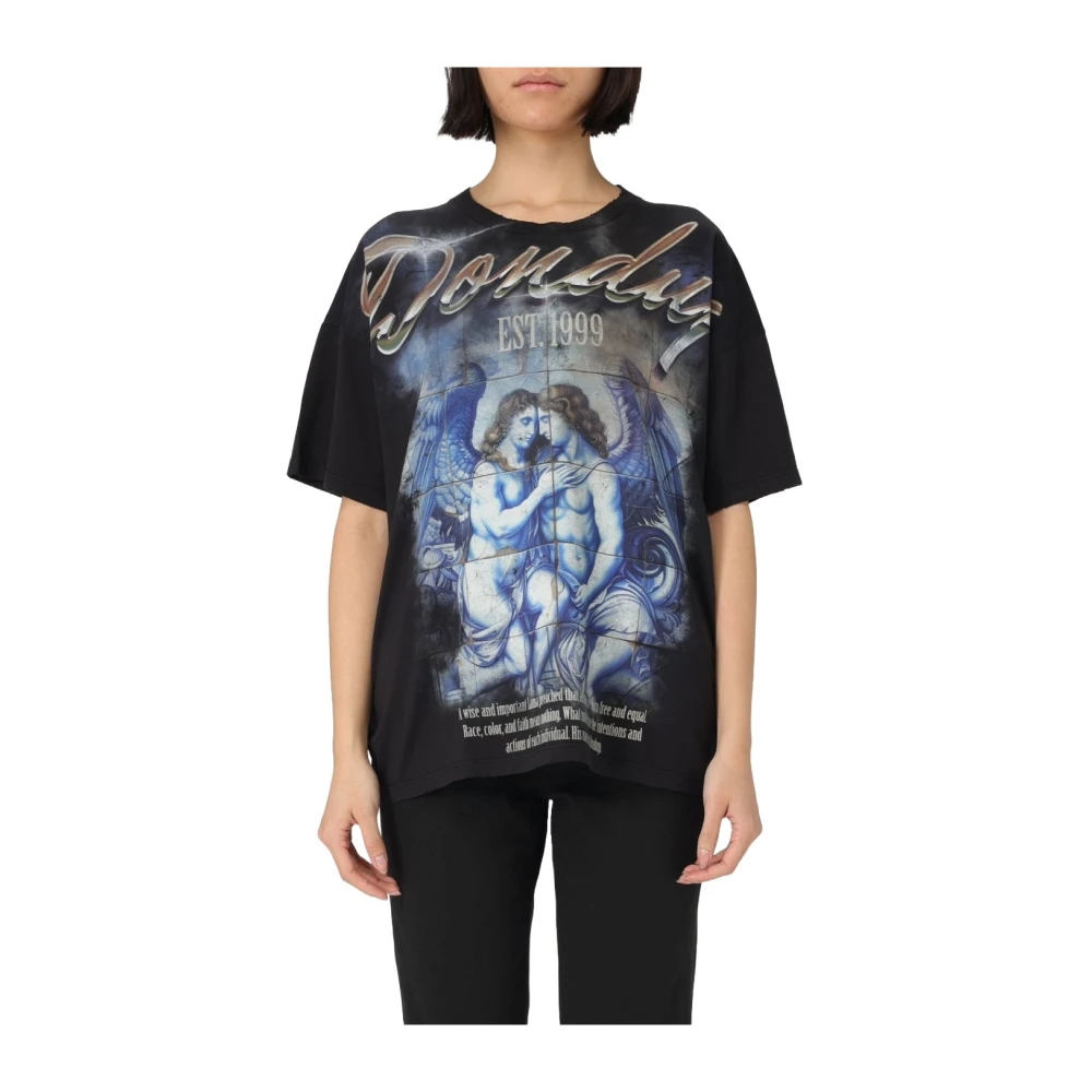 Dondup - Tops > T-Shirts - Black - Dondup - Modalova