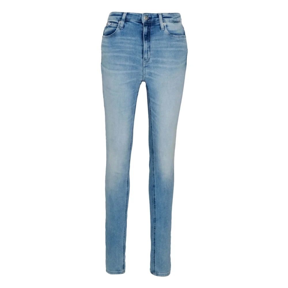 Calvin Klein Jeans Hoge taille skinny jeans Blue Dames