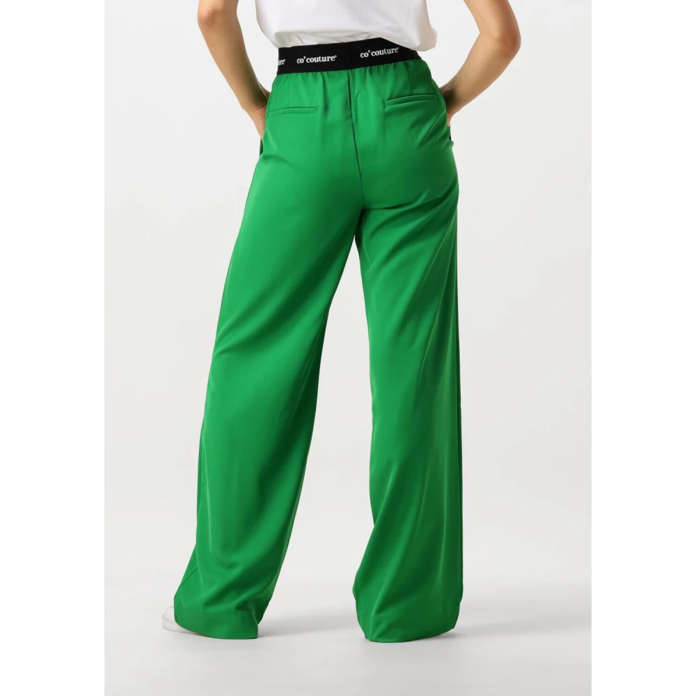 Co'Couture Groene Logo Lange Broek Elegante Stijl Green Dames