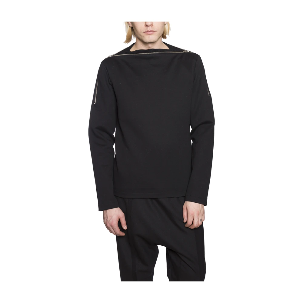 Juun.J Gebreide Kraag Sweater Black Heren