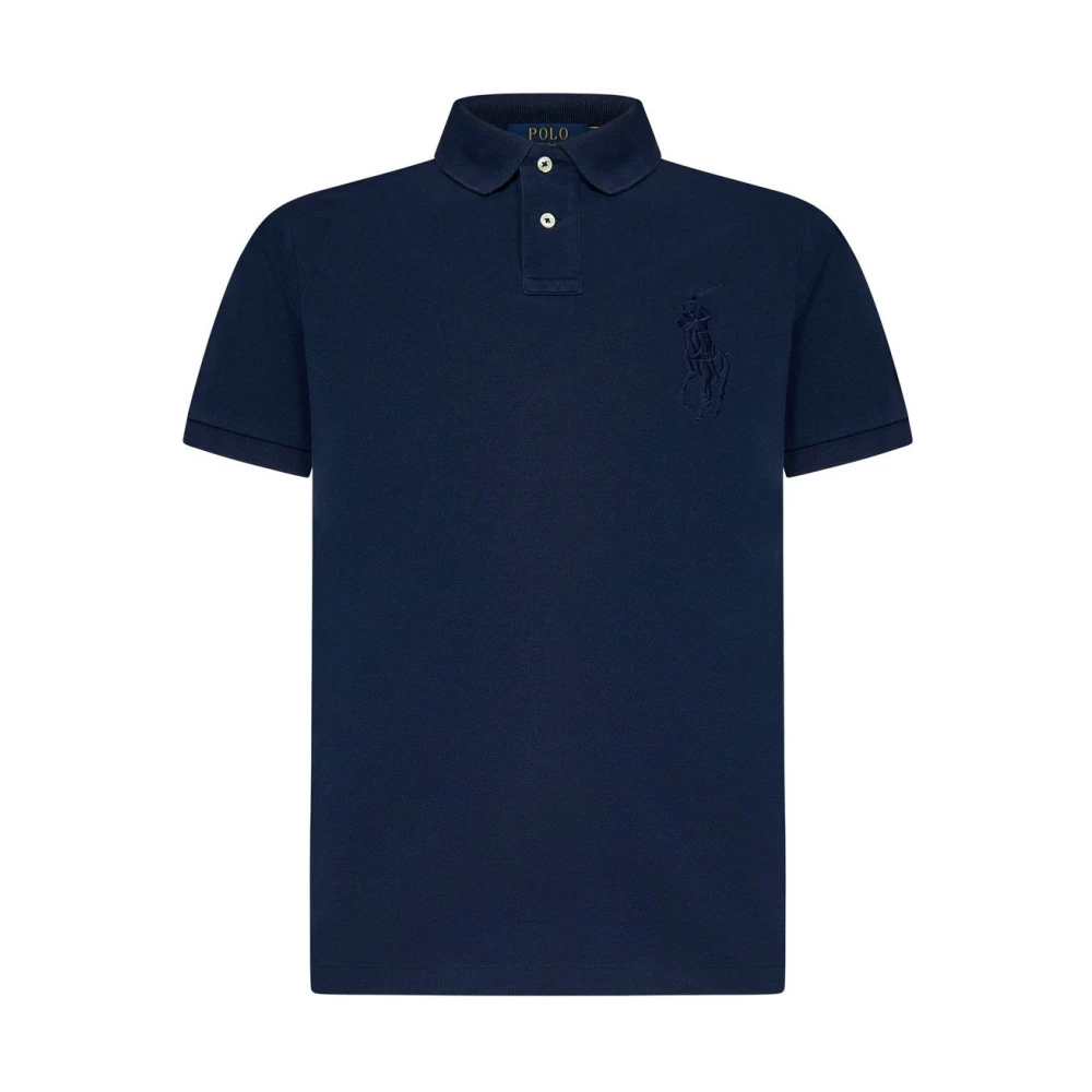 Polo Ralph Lauren Men's Blue Polo Shirts, S, Polo Shirt Short Sleeve