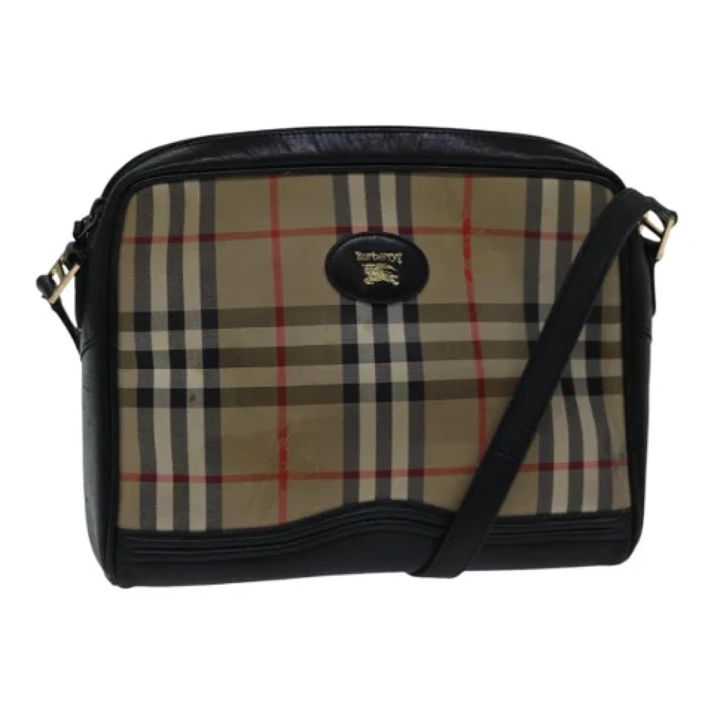 Burberry Vintage Pre-owned Canvas crossbody-bags Beige Dames