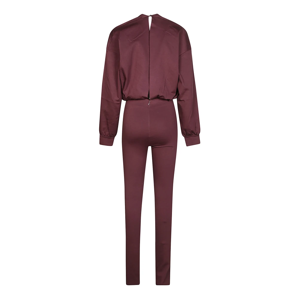 Andamane Jersey coltrui jumpsuit Red Dames