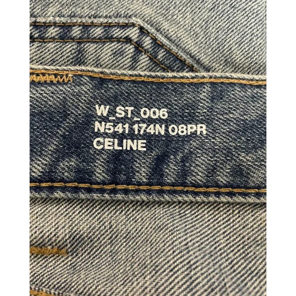 Celine Vintage Pre-owned Cotton jeans Blue Dames
