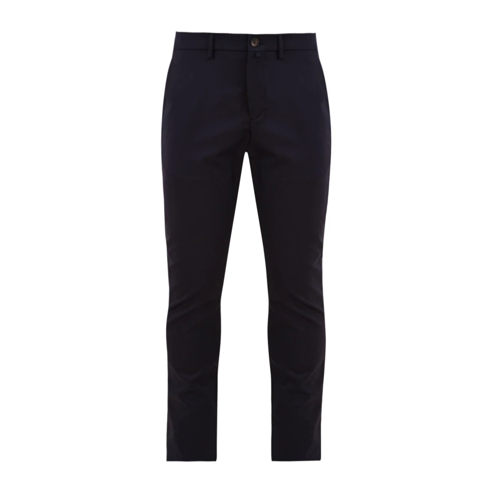 Siviglia Mannelijk Blauw Broeken Heren, W31, Wol, Carducci Technische Wollen Pantalon