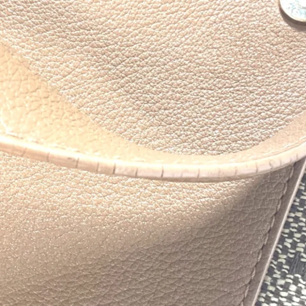 Bvlgari Vintage Pre-owned Leather shoulder-bags Beige Dames