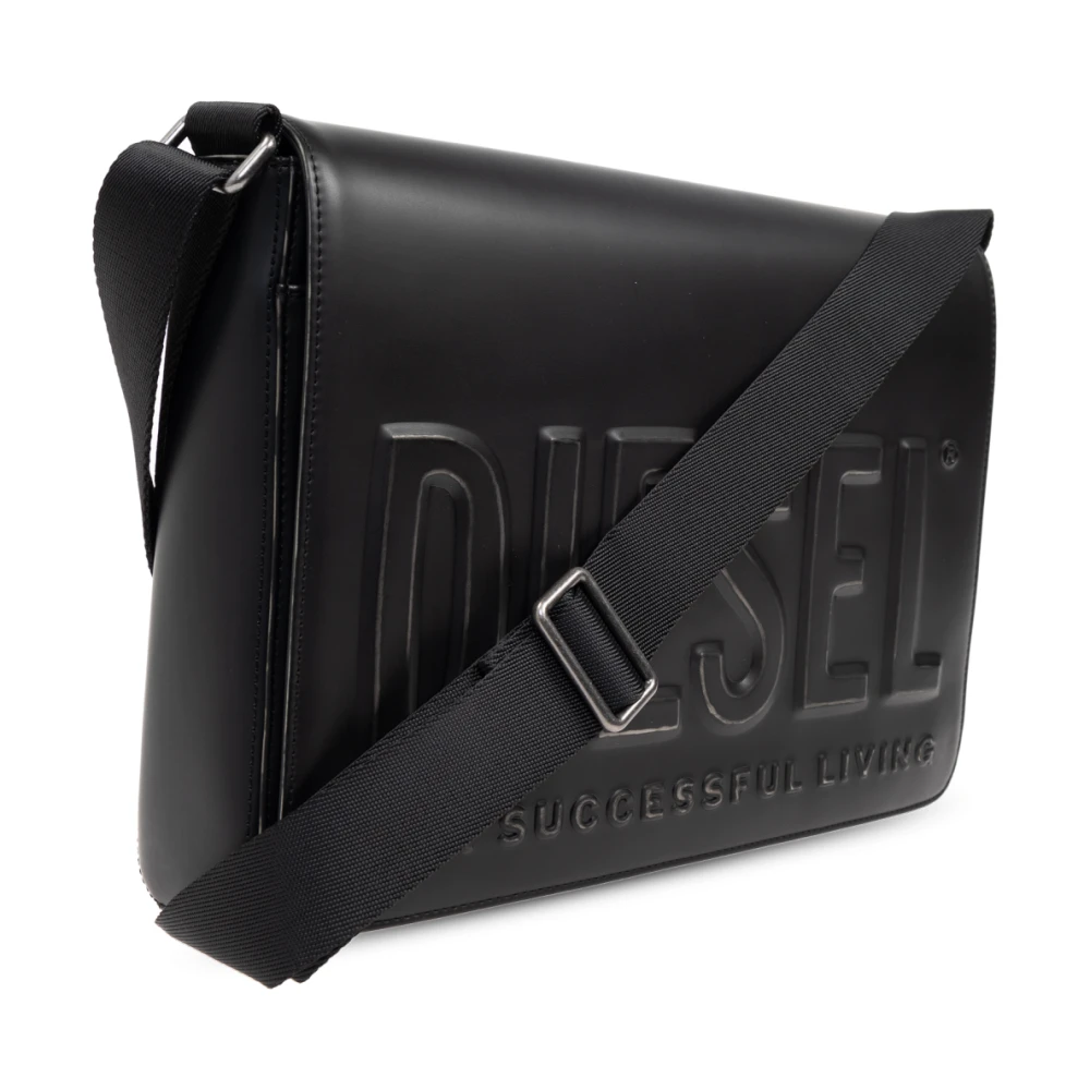 Diesel Schoudertas DSL 3D Messenger S Black Dames