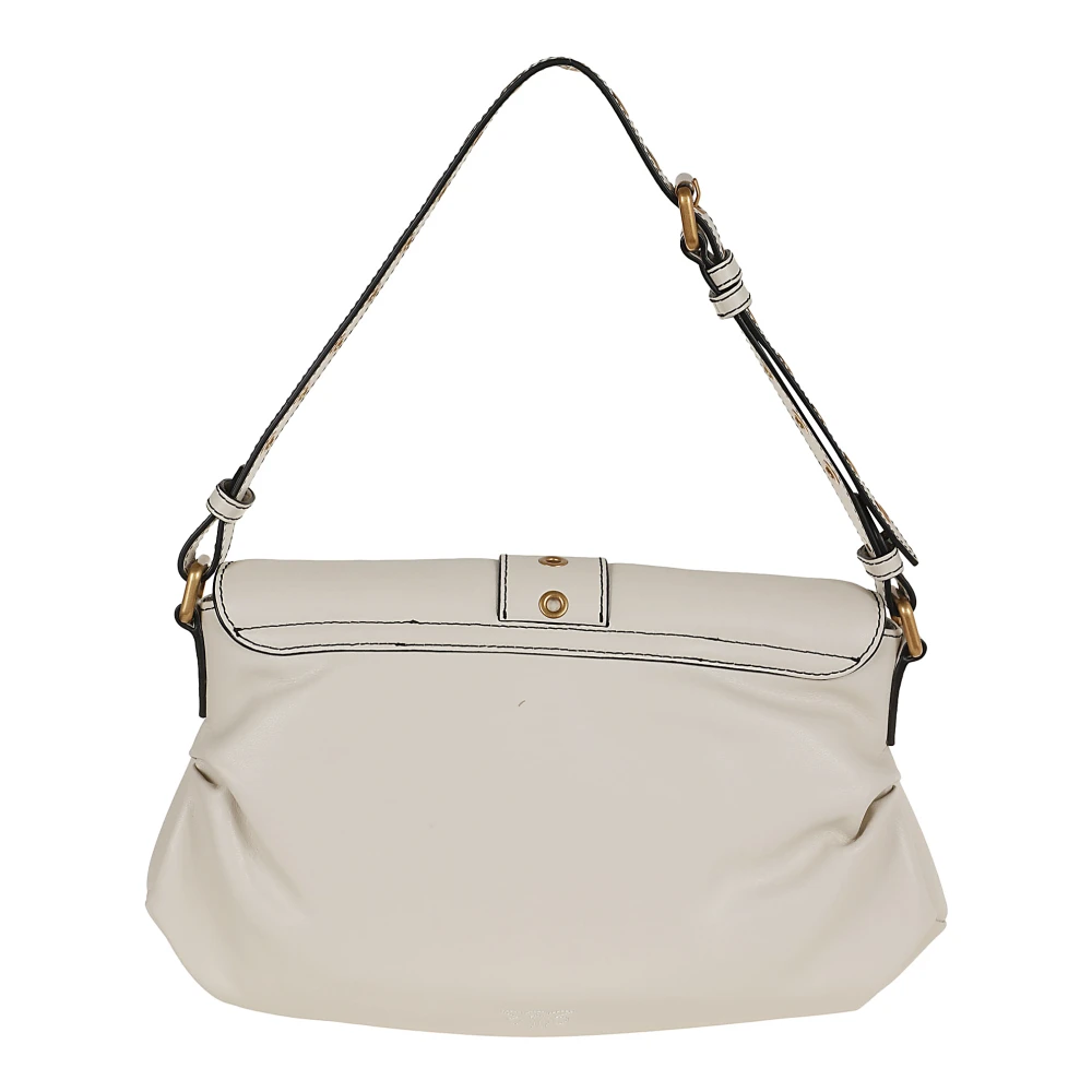 pinko Witte Schoudertas met Hartdetail White Dames